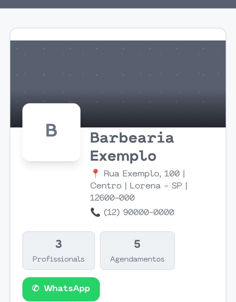A página do negócio no Cromo, com endereço, telefone e botão do WhatsApp
